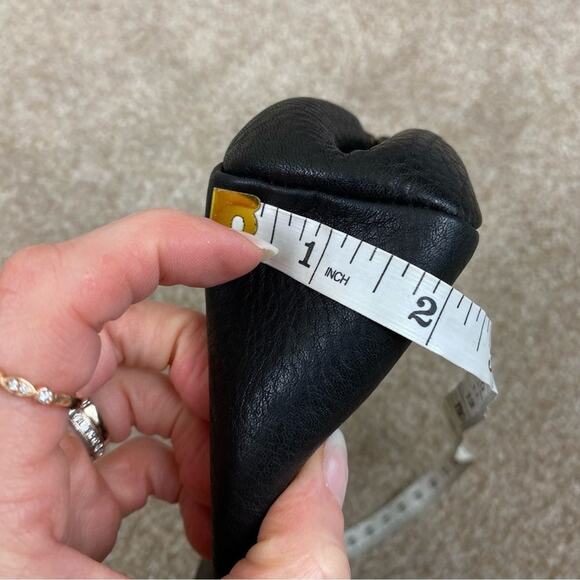 Cole Haan Vintage Genuine Pebbled Leather Clutch Black Classic Minimalist Bag - Picture 10 of 10